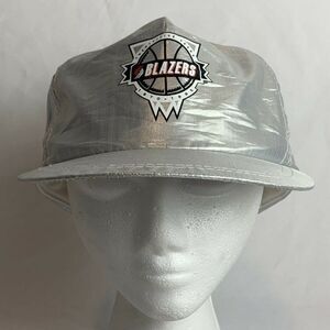 Vintage Men's Blazers Hat Cap 25 Years '70-'95 Light Silver Poly Snapback Unused